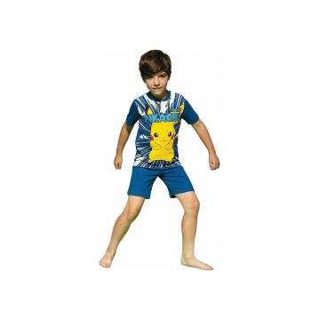 Pijama cu imprimeu cu Pikachu - Albastru