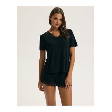 Pijama dama Negru Canti  Uni