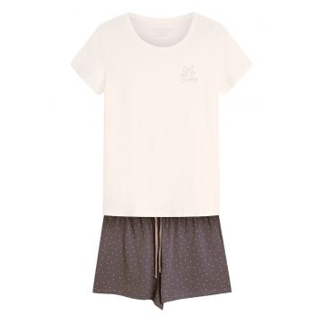 Pijama dama Renya  Alb crem M