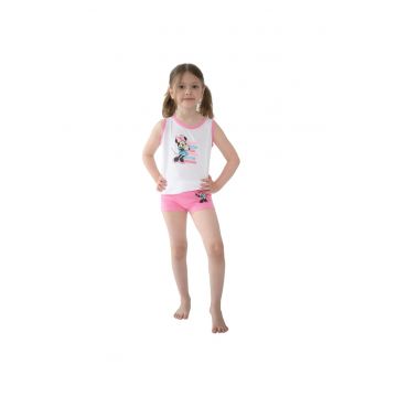 Pijama  - fete - de vara - doua piese - 2093(DIS3979) - Alb