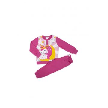 Pijama maneca lunga  UNI0276 - Fucsia