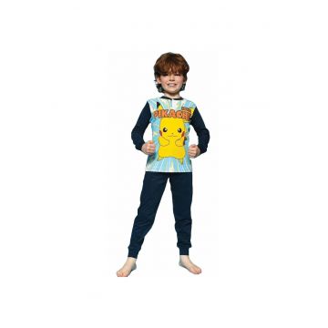 Pijamale copii Pokemon Pikachu Albastru - Albastru