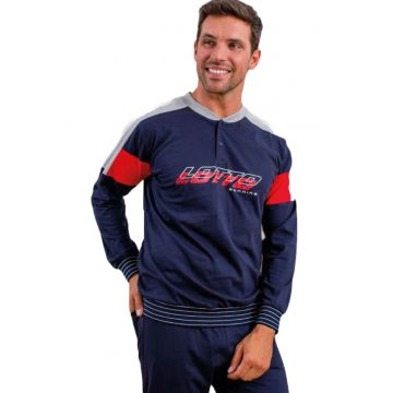 Pijamale lungi pentru barbati  LP1096 - Albastru