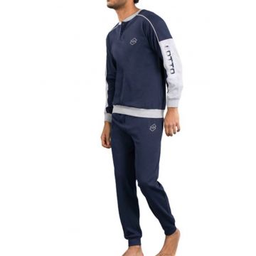 Pijamale lungi pentru barbati  LP2076C - Albastru