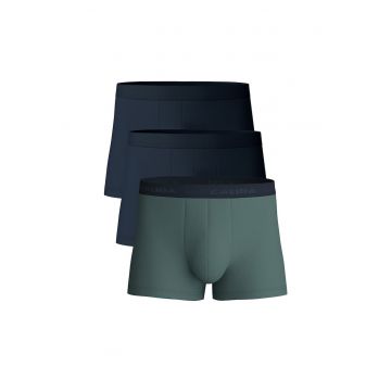 Set de boxeri din amestec de bumbac - 3 perechi - Albastru inchis/Verde inchis