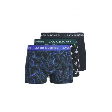 Set de boxeri din amestec de bumbac organic - 3 perechi - Bleumarin