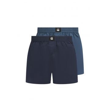 Set de boxeri lejeri din bumbac Elm - 2 perechi - Albastru inchis