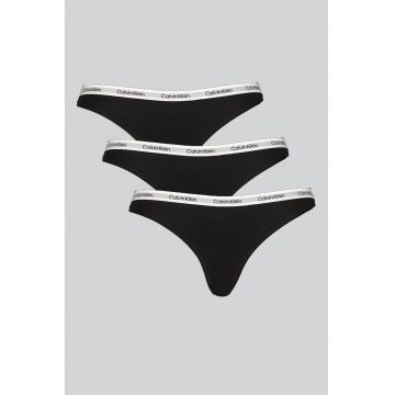 Set de chiloti tanga cu logo - 3 perechi