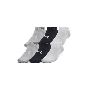 Set de sosete pana la glezna pentru antrenament Essential - 6 perechi - Negru/Alb optic