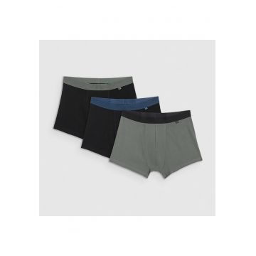 Set lenjerie intima sport barbati -  boxer - negru/gri