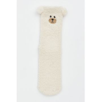 Sosete cu model - Crem