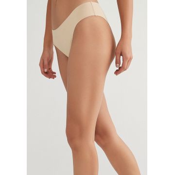 Chiloti hipster cu talie joasa1 - Maro nisip