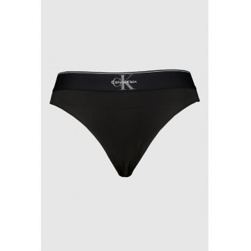 Chiloti cu banda logo in talie - Negru