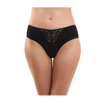 Chiloti cu talie inalta Fiona - Negru