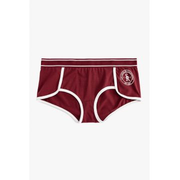 Chiloti hipster cu imprimeu text