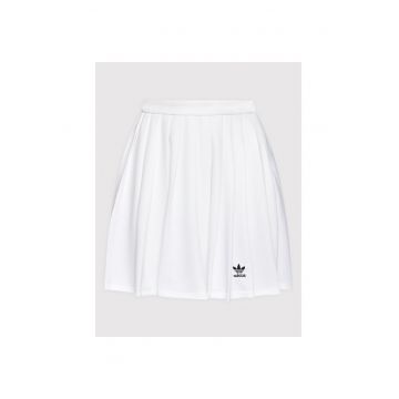 Fusta plisata pentru femei  alba