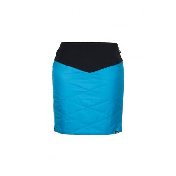 Fusta sport cu fermoar complet femei Belinda - Negru/Albastru deschis