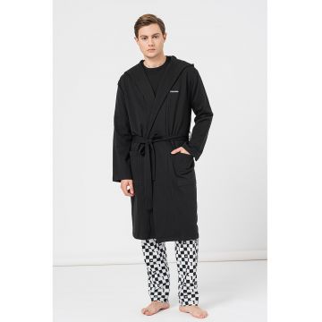 Halat cu cordon - Negru