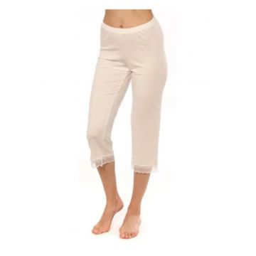 Pantaloni de pijama 3/4 - Ecru