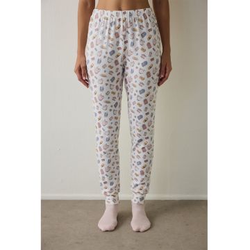 Pantaloni lungi de pijama cu imprimeu - Multicolor