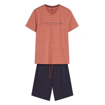 Pijama barbati Deli  gri - cupru