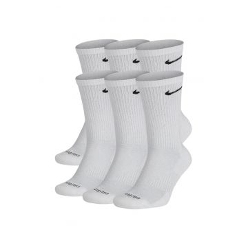 Set 6 perechi sosete  Everyday Plus Cushioned Training Crew - alb -