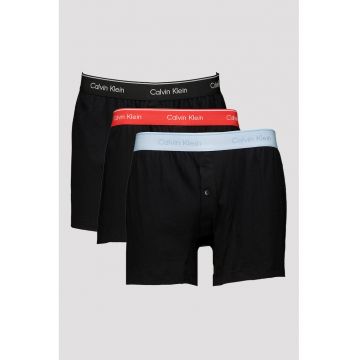 Set de boxeri - 3 Perechi - Negru/Coral/Albastru azur