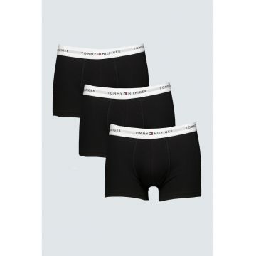 Set de boxeri cu banda logo in talie - 3 perechi - Alb/Negru