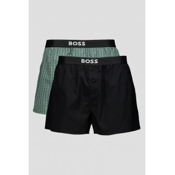 Set de boxeri cu imprimeu - 2 Perechi - Verde/Negru