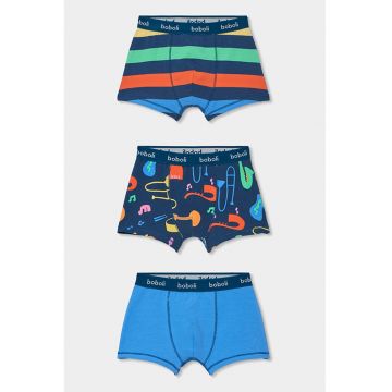 Set de boxeri cu model - 3 perechi - Multicolor