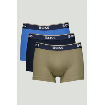 Set de boxeri din amestec de bumbac - 3 perechi - Kaki