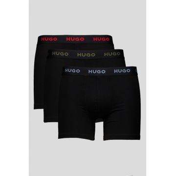 Set de boxeri din amestec de bumbac - 3 perechi - Negru