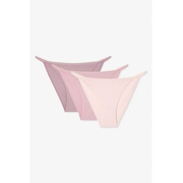 Set de chiloti - 3 perechi - Roz/Liliac prafuit