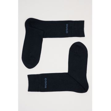 Set de sosete lungi cu logo - 2 perechi - Albastru pastel/Bleumarin