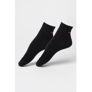 Set de sosete scurte - 2 perechi - Rosu/Negru