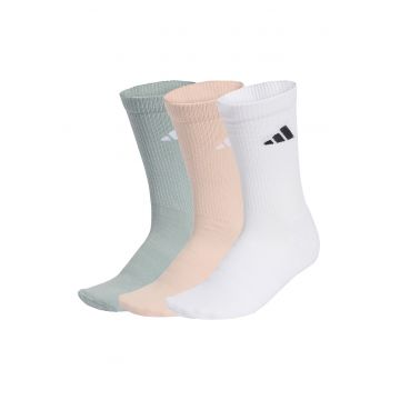 Set de sosete scurte cu logo -3 perechi - Piersica/Verde pal/Alb optic