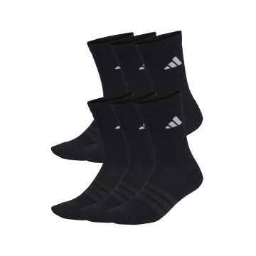 Set de sosete scurte unisex C ESS CRW - 6 perechi - Negru