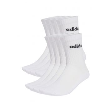 Set de sosete unisex cu monograma - 10 perechi - Alb - Negru -