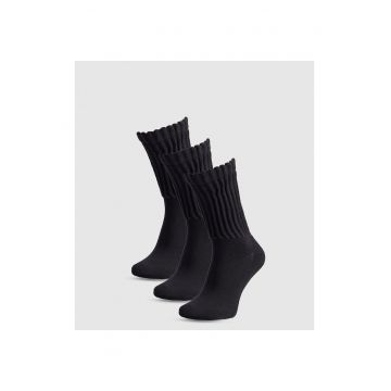 Sosete dama  set 3 perechi - negru - 39-42 EU