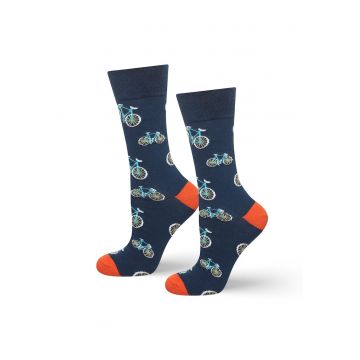 Sosete lungi pentru ciclism - Albastru