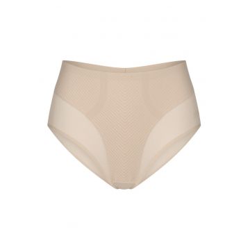 Chiloti clasici cu talie inalta -  bej - lenjerie intima dama -