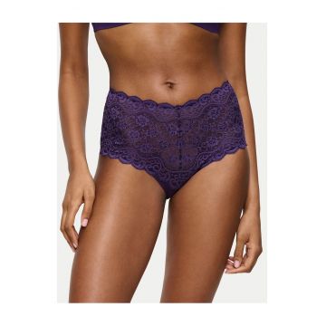Chiloti clasici talie inalta -  albastru - Violet