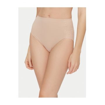 Chiloti clasici  talie inalta - bej - lenjerie intima dama