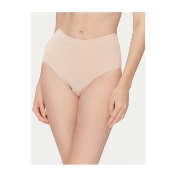 Chiloti clasici  talie inalta - bej - lenjerie intima dama -