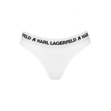 Chiloti tanga dama  lenjerie intima - Alb