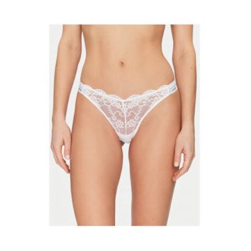 Chiloti Tanga eleganti - Alb