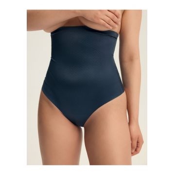 Chiloti tanga modelatori - Albastru turcoaz Shapy - Albastru