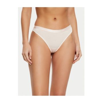 Chiloti tanga  negru - Roz