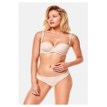 Chiloti tip tanga dama  Raff Alb - Bej