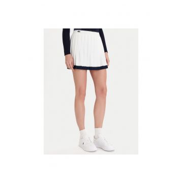 Fusta sport dama  alba/bleumarin